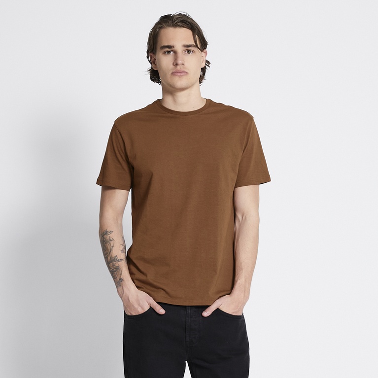 Basic tee "Marlon" Tobacco